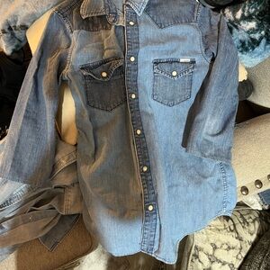 Denim MOTHER chambray shirt